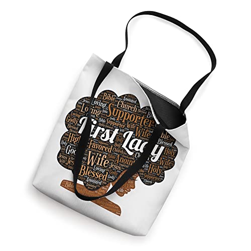 First Lady | Pastor's Wife Black Woman Afro Tote Bag