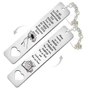 inspirational bookmarks for daughter, daughter gifts from mom, graduation gift for daughter, bookmark tassels for daughter, book lover, bookworm, book accessories, reading gifts, book gifts-wb47