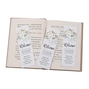 personalized welcome to our church bookmarks – 24 pc. – stationery – 24 pieces