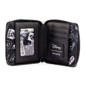Loungefly Disney Villains Club Polaroid Zip-Around Faux Leather Wallet,Lightweight, Villains Club One Size