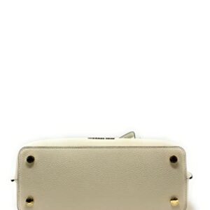 MICHAEL KORS EMILIA LARGE SATCHEL SHOULDER CROSSBODY BAG (CREAM)