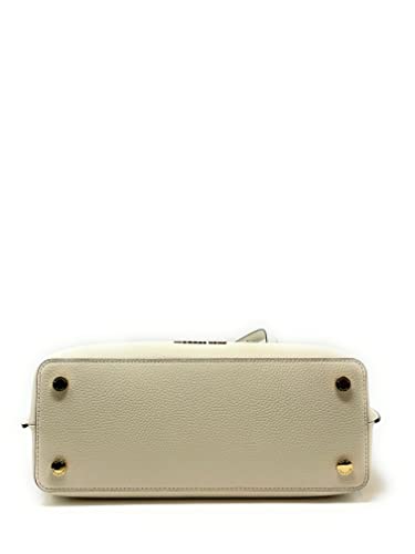 MICHAEL KORS EMILIA LARGE SATCHEL SHOULDER CROSSBODY BAG (CREAM)