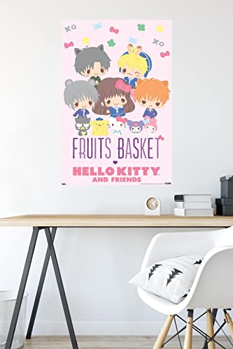 Trends International Fruits Basket x Hello Kitty and Friends - Group Wall Poster