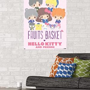 Trends International Fruits Basket x Hello Kitty and Friends - Group Wall Poster