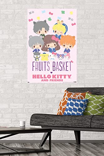 Trends International Fruits Basket x Hello Kitty and Friends - Group Wall Poster