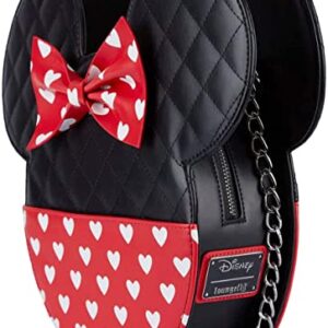 Loungefly Disney Mickey and Minni Valentines Reversible Crossbody Mickey And Minnie Mouse One Size