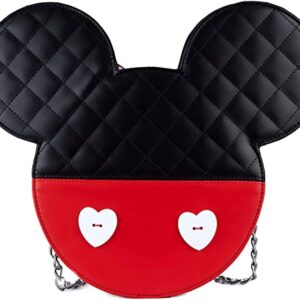 Loungefly Disney Mickey and Minni Valentines Reversible Crossbody Mickey And Minnie Mouse One Size