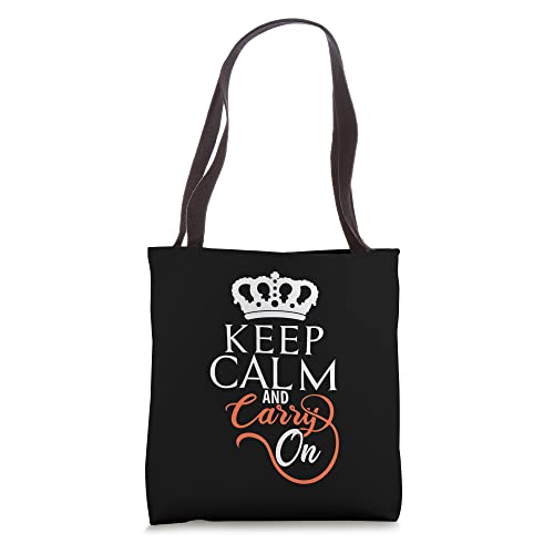 Keep Calm and Carry on Style Styling for Men and Women Tote Bag