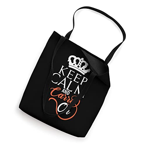 Keep Calm and Carry on Style Styling for Men and Women Tote Bag