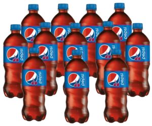wild cherry pepsi 20 oz soda bottles (pack of 12, total of 200 fl oz)