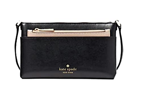 Kate Spade New York Sadie Leather Zip Top Crossbody (Black)