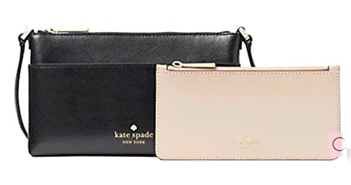 Kate Spade New York Sadie Leather Zip Top Crossbody (Black)