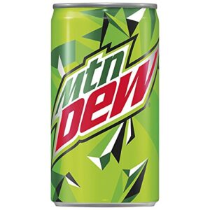 Pepsi and Mtn Dew Mini Can Variety Pack, 7.5 oz Cans, 24 Count(Packaging may vary)