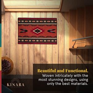 Kinara Cibola Area Rug – Southwestern Native American Design – Beautiful and Unique Pattern – Fine Weaving and Quality Material for Everyday Use – Non-Skid – 3x2 feet.