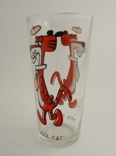 Pepsi Collector Series Glass, Cool Cat 1973