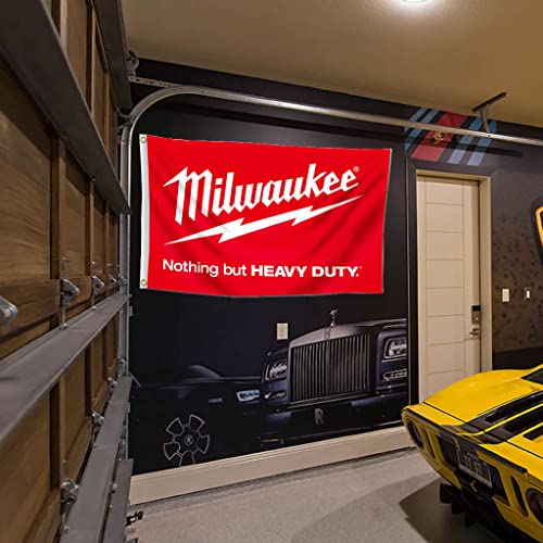 Milwaukee Flag Nothing But Heavy Duty Banner 3X5 Feet for College Dorm,Room Man Cave Garage