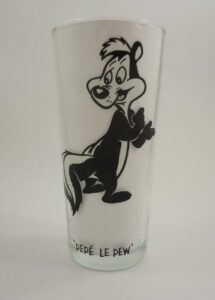 pepsi collector series glass, pepe le pew 1973