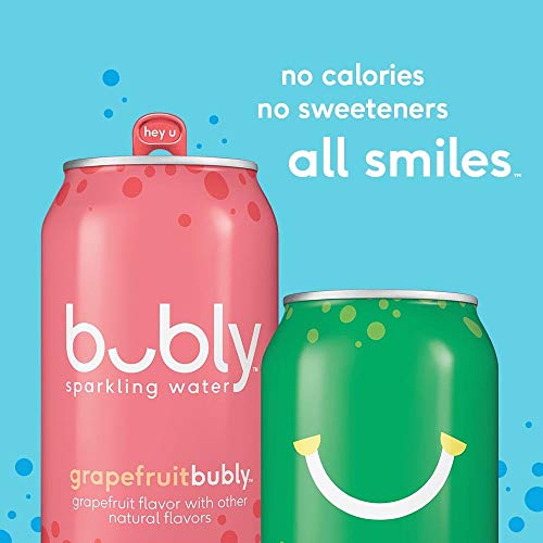 bubly Sparkling Water, Tropical Thrill Variety Pack, 12 fl oz Cans (18 Pack)