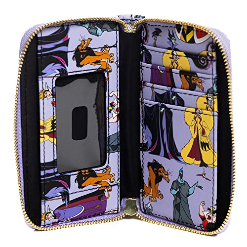 Loungefly Wallet, Disney Villains, Maleficent Ursula Evil Queen Hades Scar