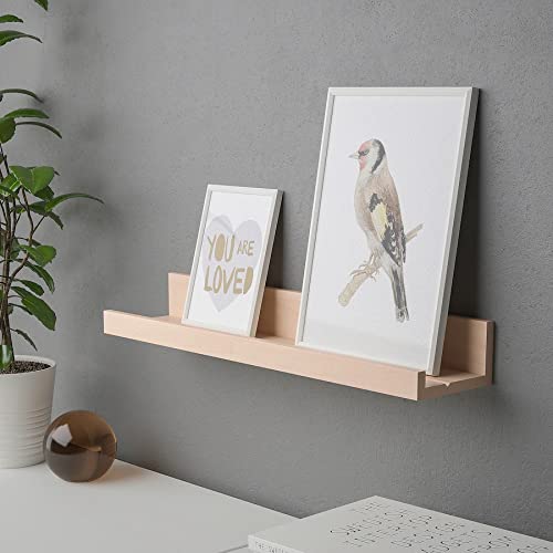 Wood Floating Shelves for Wall, 21.5" Storage Shelf for Kitchen Decor (Birch)