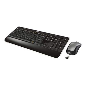 logitech mk520 wireless keyboard and mouse combo — keyboard and mouse, long battery life, secure 2.4ghz connectivity (renewed)