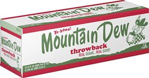 mountain dew throwback, 12 fl oz (pack of 12)