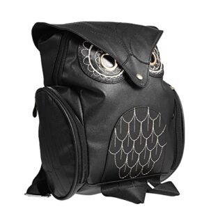 pretyzoom owl shaped backpack goth purse pu leather backpack fashionable women backpack travel school backpack casual backpack owl gifts for women gothic purse school backpacks for teenagers