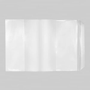 ONTYZZ 10 Pieces 3 Sizes Plastic Book Cover Notebook Protector Transparent Sleeves Protect for Home Office School