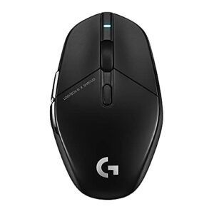 logitech g303 shroud edition wireless gaming mouse – lightspeed- hero 25k – 25,600 dpi – 75 grams – 5-buttons – pc – black