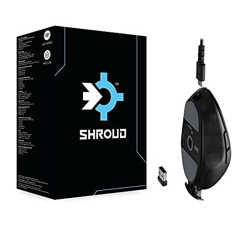 Logitech G303 Shroud Edition Wireless Gaming Mouse - LIGHTSPEED- HERO 25K - 25,600 DPI - 75 grams - 5-buttons – PC - Black