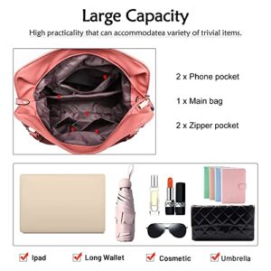 Hobo Handbags for Women Soft PU Leather Purses and Handbags Fashion Large Shoulder Bag Top Handle Tote Bags for Girls (Red)