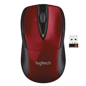 logitech wireless mouse m525 – red/black