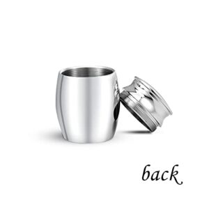 SBI Jewelry My Guardien Angel Dad Mini Cremation Urns for Human Ashes for Dad Father Men Male Family Papa Daddy Memorial Cremation Ashes Keepsake Stainless Steel