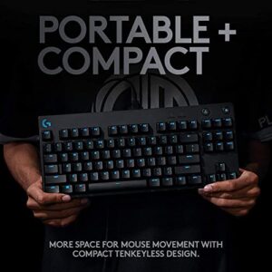 Logitech G PRO Mechanical Gaming Keyboard, Ultra Portable Tenkeyless Design, Detachable Micro USB Cable, 16.8 Million Color LIGHTSYNC RGB backlit keys (Renewed)