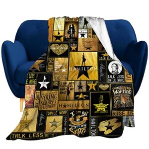 Musicals Blanket Ultra Soft Flannel Throw Blanket Warm Lightweight Blankets for Bedding Sofa Travel for Adults Kids All Season 50"X40"
