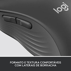 Logitech Signature M650 Wireless Mouse - for Small to Medium Sized Hands, 2-Year Battery, Silent Clicks, Customizable Side Buttons, Bluetooth, Multi-Device Compatibility (Graphite)