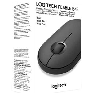 Logitech Pebble i345 Wireless Bluetooth Mouse for iPad - Graphite