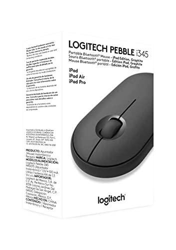 Logitech Pebble i345 Wireless Bluetooth Mouse for iPad - Graphite