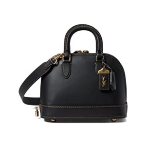 COACH Color-Block Leather Revel Bag Black One Size