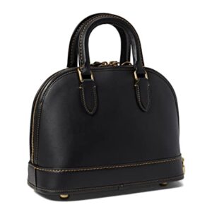 COACH Color-Block Leather Revel Bag Black One Size