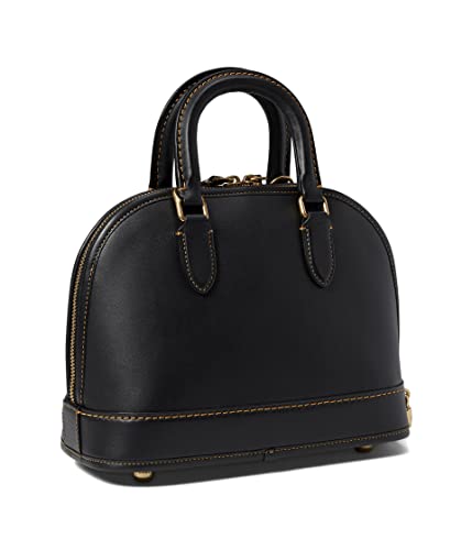 COACH Color-Block Leather Revel Bag Black One Size