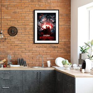 SenNJArt Dr Strange Poster Multiverse of Madness Poster Print on Canvas Doctor Strange Wall Art Super Hero Poster Art Paitings HD Movie Poster Wall Decor for Bedroom Livingroom 16x24In Unframed