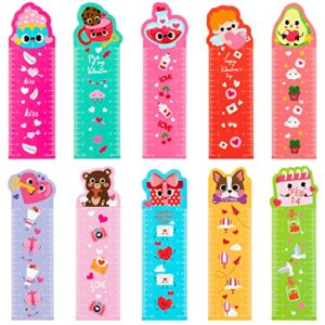 50 pieces valentine’s day bookmark valentines day markers fun book marks valentines day page clips bookmarks happy valentine’s day gifts for kids classroom supplies party favors, 10 designs