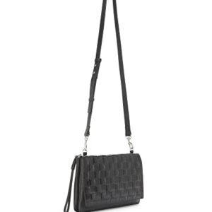 Vince Camuto womens Corah Large Crossbody, Black, One Size US