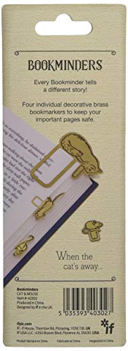 Bookminders Brass Page Markers - Cat & Mouse