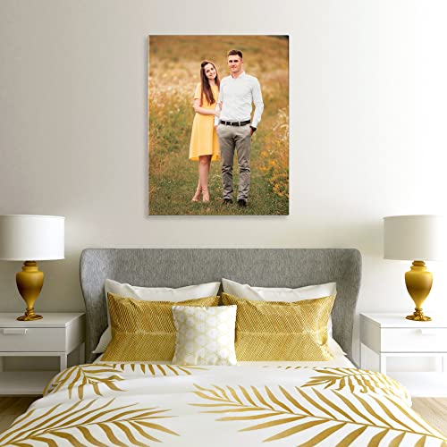 Personalized Pictures to Canvas for Wall 16x20 inches, Custom Canvas Prints with Your Photos for Family/Pet/Kid/Lovers, 16x20in