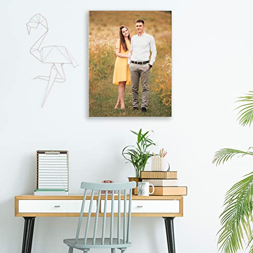 Personalized Pictures to Canvas for Wall 16x20 inches, Custom Canvas Prints with Your Photos for Family/Pet/Kid/Lovers, 16x20in