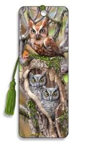 artgame – owl – 3d royce lenticular bookmark