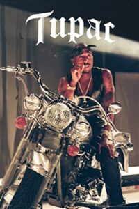 tupac posters 2pac poster motorcycle photo photo 90s hip hop rapper posters for room aesthetic mid 90s 2pac memorabilia rap posters music merchandise merch cool wall decor art print poster 12×18