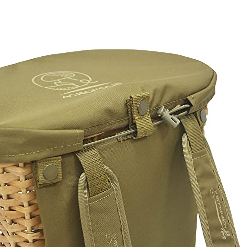 Mushroom Foraging Bag - Backpack with Straps for Forager - Haversack Bushcraft Bags -Belt Forage Pouch for Hiking, Morel Mushrooms, Camping, Hunting, Beach-Combing